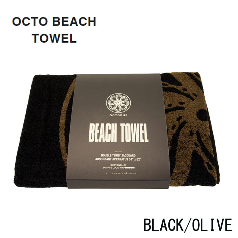 OCTOPUS IS REAL BEACH TOWEL / オクトパスイズリアル ビーチタオル サーフィン ビーチ 着替え