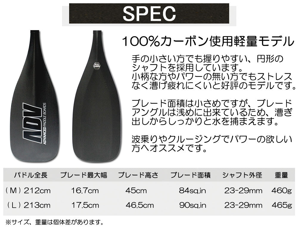 SUP サップ 1PC PROLIGHT NALU2 ラウンドテーパードシャフト