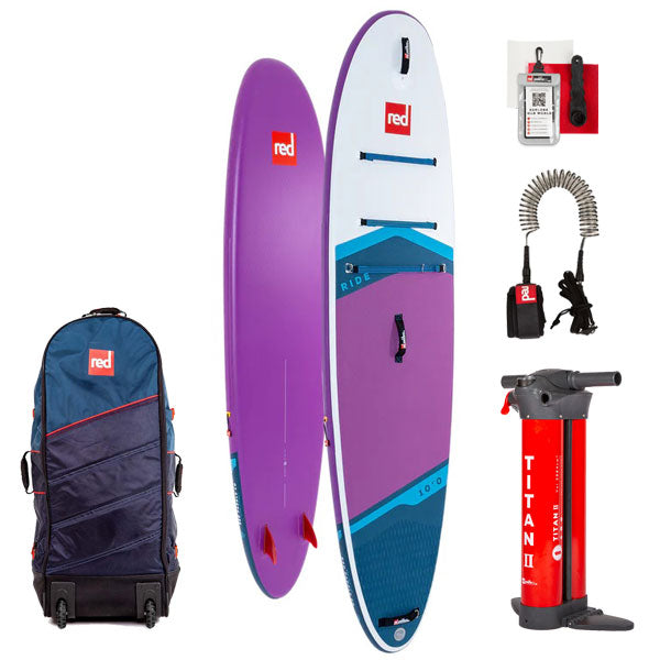 【セット】2023 RED PADDLE 10’0 RIDE PURPLE MSL INFLATABLE PADDLE BOARD / レッドパドル ライド SUP インフレータブル パドルボード サップ 取り寄せ商品