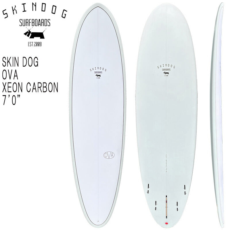 2023 SKIN DOG THE OVA 7'0 XEONCARBON / スキンドック ザ オーバ ジオンカーボン サンダーボルト トンビ製 5フィン ミッドレングス ファンボード サーフボード 営業所止め 送料無料 サーフィン