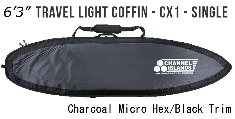 CHANNEL ISLANDS Travel Light Coffin CX1 SINGLE 6'3 / チャンネルアイランド トラベル ライト コフィン ハードケース  サーフィン ボードカバー