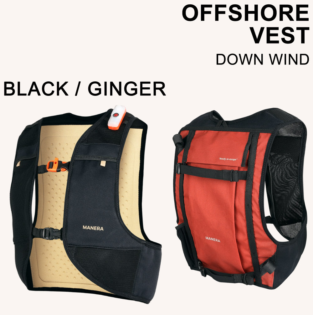 MANERA OFFSHOREVEST BLACK マネラ オフショアベスト ダウンウインド SUPフォイル ウインドサーフィン ウイングフォイル カイトボード ウイング