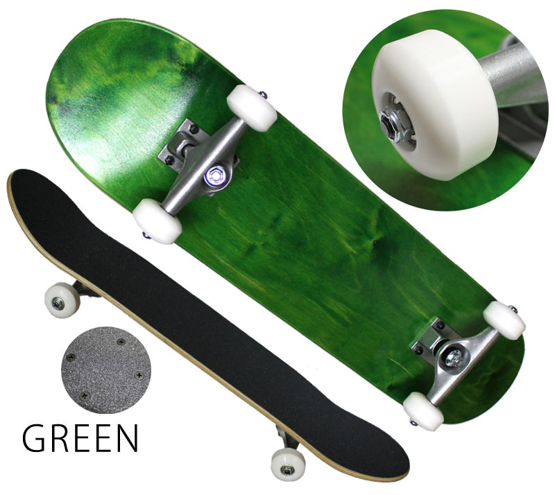 即出荷 スケボー スケートーボード コンプリート 完成品 無地 デッキ