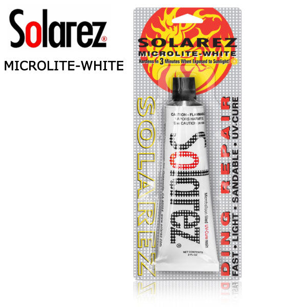 SOLAREZ MICROLITE-WHITE ソーラーレズ マイクロライトホワイト 簡単サーフボード修理剤 紫外線硬化 リペアキット サーフィン