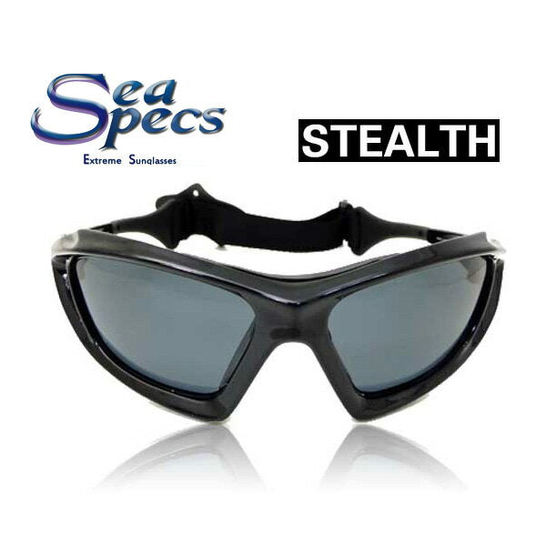 SEA SPECS STEALTH / シースペック ウォータースポーツ用 サングラス ブラック 黒 メンズ レディース UVカット 偏光レンズ SUP サップ