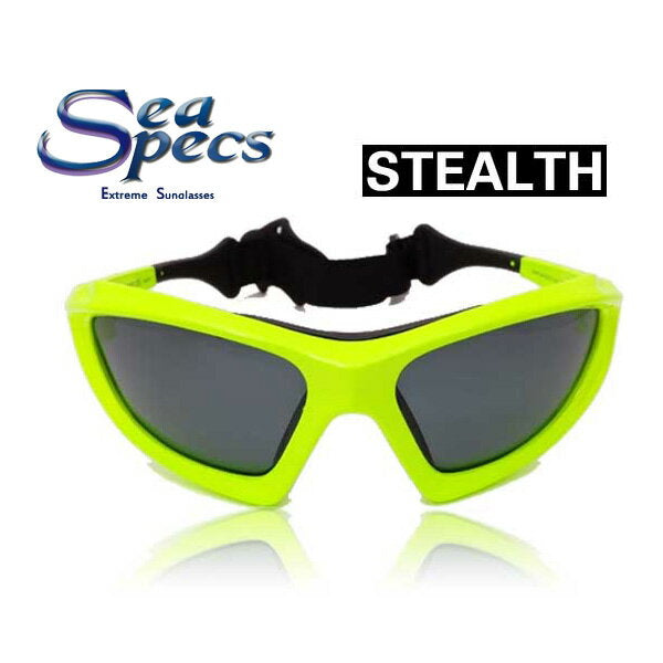 SEA SPECS STEALTH / シースペック ウォータースポーツ用 サングラス ネオングリーン メンズ レディース UVカット 偏光レンズ SUP サップ