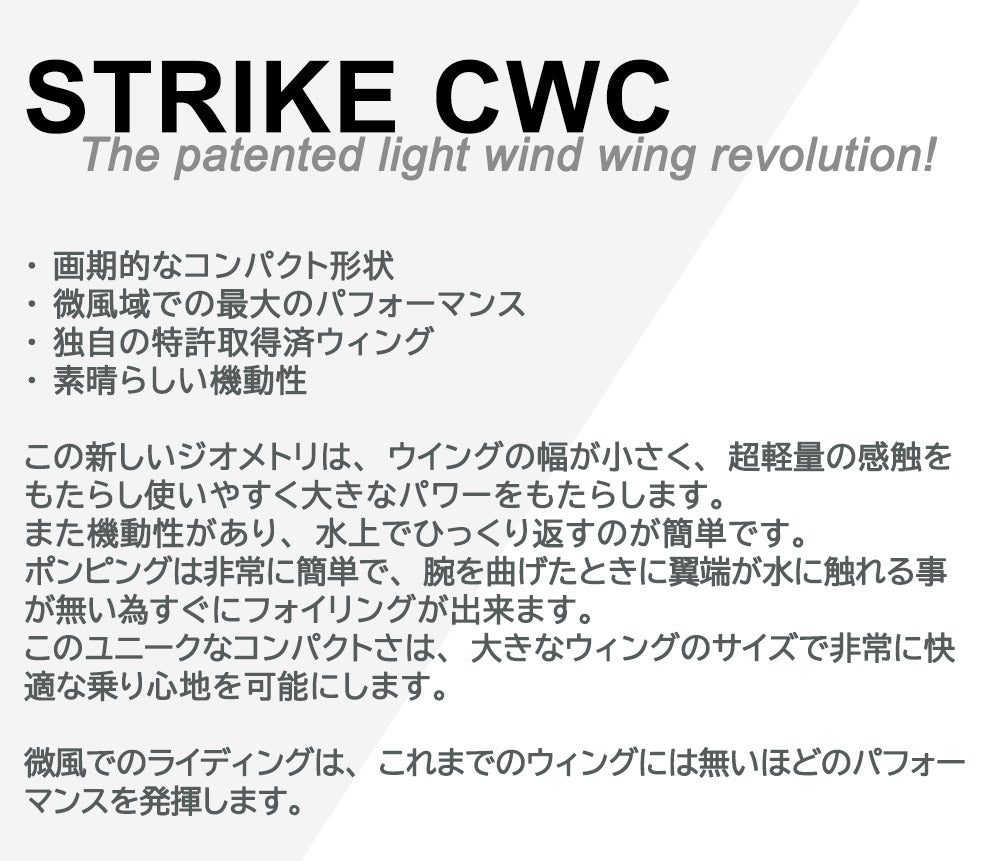 F-ONE エフワン STRIKE CWC 6.0平米 ストライクシーダブリューシー サーフウイング カイトウイング ウイングサーフィン ウイングフォイル 2022