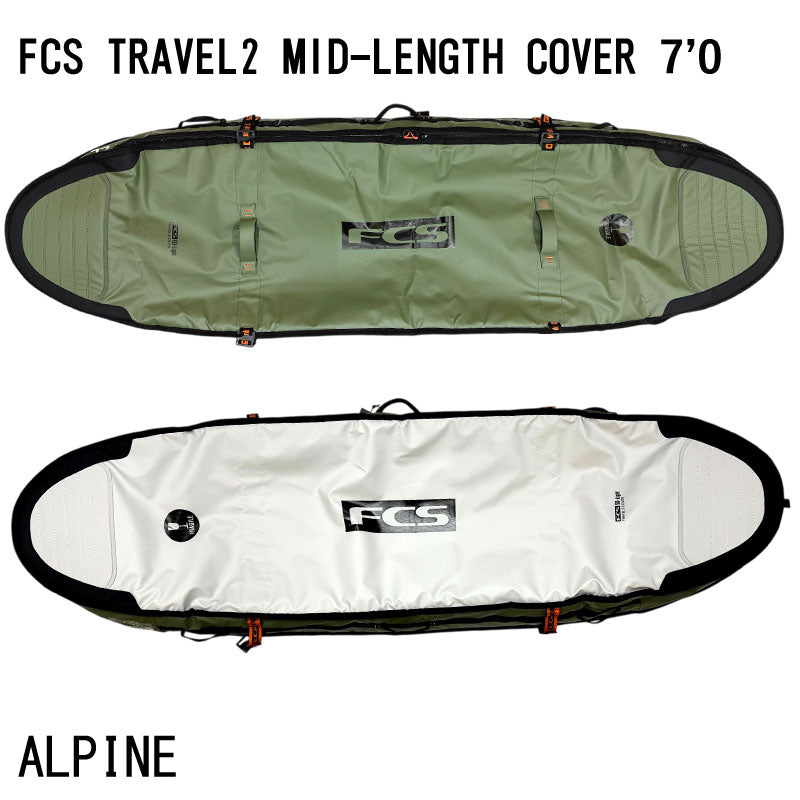 FCS TRAVEL 2 MID-LENGTH COVER 7'0 / エフシーエス トラベル2 ボードカバー ミッドレングス ボードケース ハードケース サーフボード サーフィン