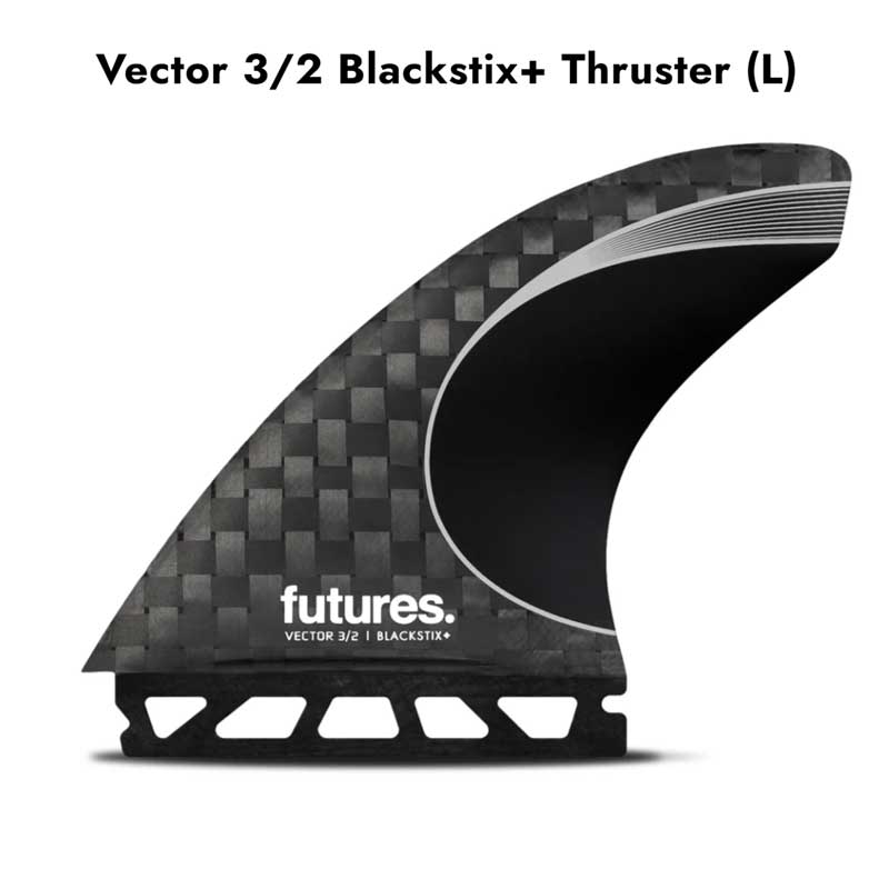 FUTURES FIN VECTOR 3/2 BLACKSTIX+ THRUSTER L / フューチャーズフィン フューチャーズフィン ベクター 3/2 ブラックスティックス+ スラスター フィン サーフィン サーフボード