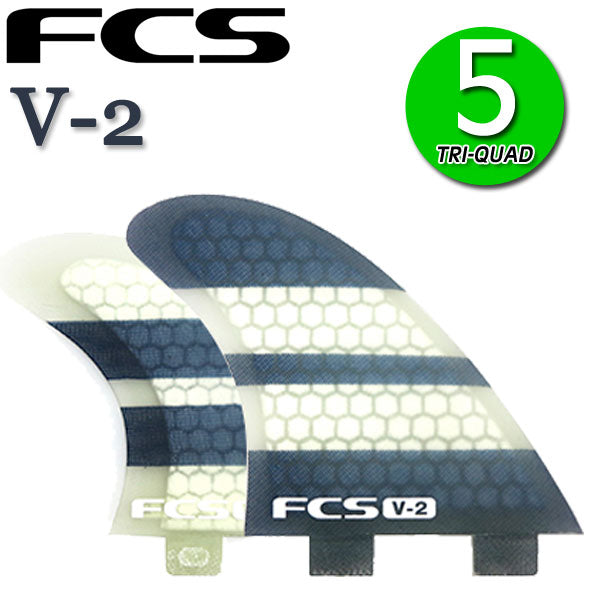 FCS フィン V-2 FIVE FIN M 5 / エフシーエス ファイブ サーフボード サーフィン ショート