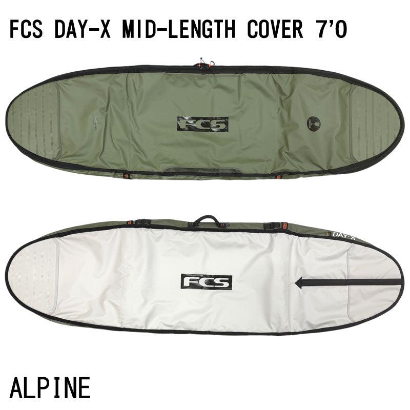 FCS DAY-X MID LENGTH COVER 7'0 / エフシーエス デイランナー ボードカバー ミッドレングス ボードケース ハードケース サーフボード サーフィン